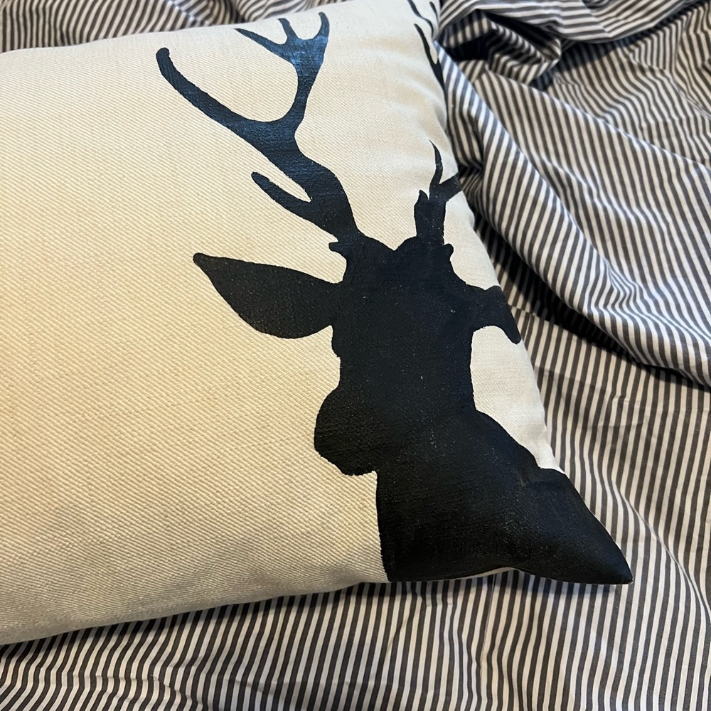 Moose body pillow with insert